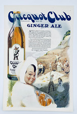 1919 Clicquot Club Ginger Ale Advertisement: Eskimo Boy at family pic-nic
