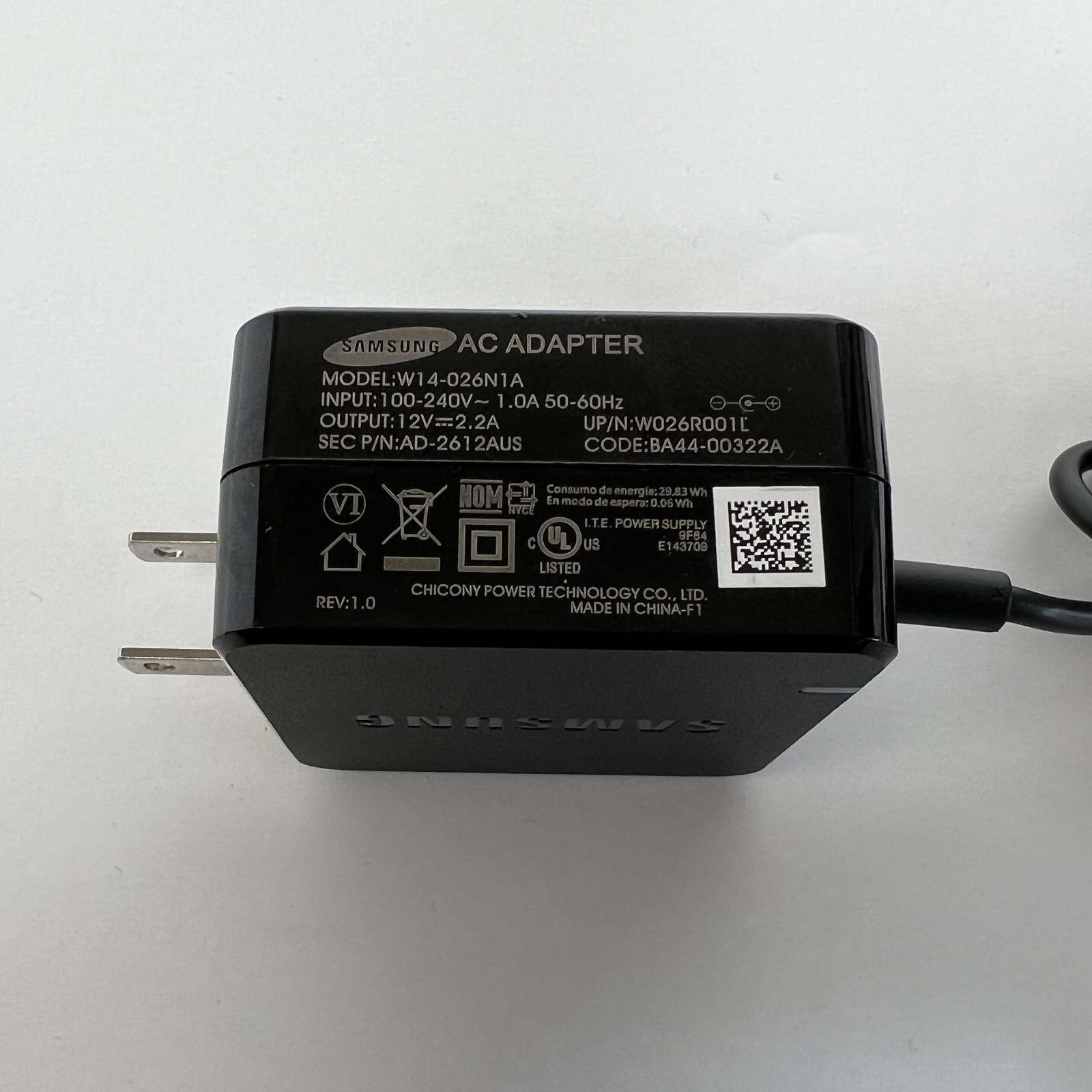 Genuine Samsung Laptop Charger AC Adapter Power Supply W14026N1A AD