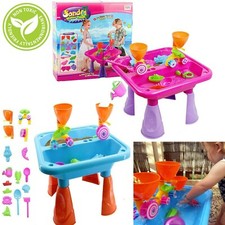 Sand and Water Table Garden Sandpit Play Set Toy Watering Can with Accessories
