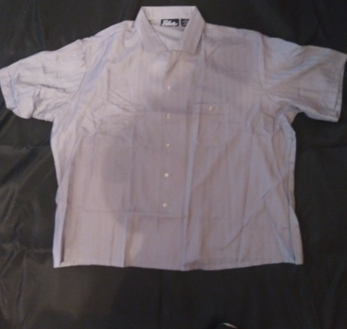 3xl short sleeve dress shirts RED KAP Mns Ss Cotton Dress Shirt,3XL: Men's, Short Sleeve, Regular, 19 1/2 in Neck Size, Navy/Stone