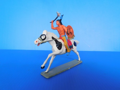 STARLUX / WESTERN CAVALIER TRES BEAU GUERRIER INDIEN AU COMBAT - Picture 6 of 6