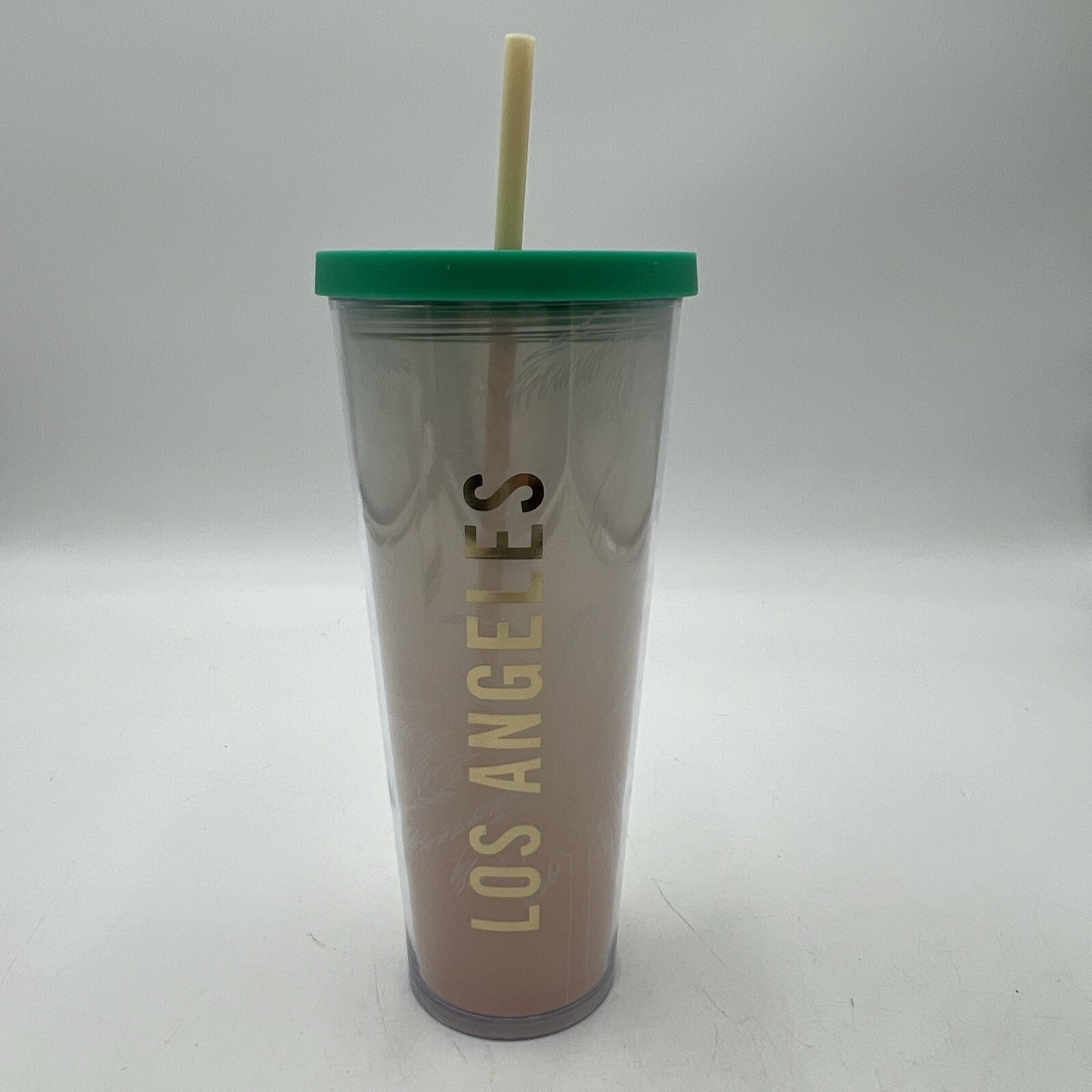 STARBUCKS LOS ANGELES PALM TREES TRAVEL COLD CUP VENTI TUMBLER