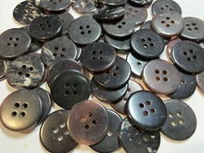 Japanese "KEY SHELL" #100 Brown/Black  11mm 18mm 20mm 23mm 25mm 4hole