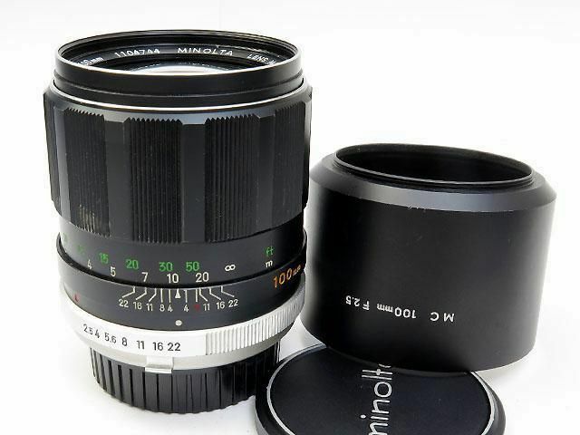 Minolta MC Tele Rokkor-PF 100mm F2.5 Telephoto Prime Lens Excellent from  Japan