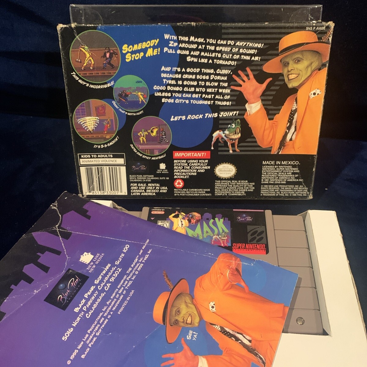 The Mask (Super Nintendo Entertainment System, 1995) 785138330013