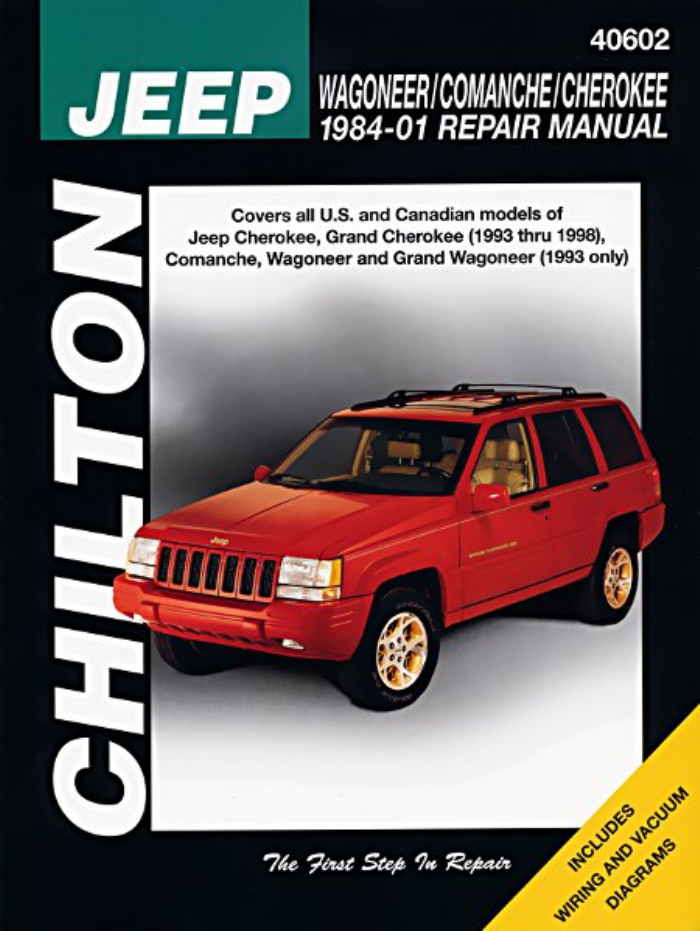 Jeep Wagoneer Comanche Cherokee 1984-2001 Chilton Workshop Manual Service Repair