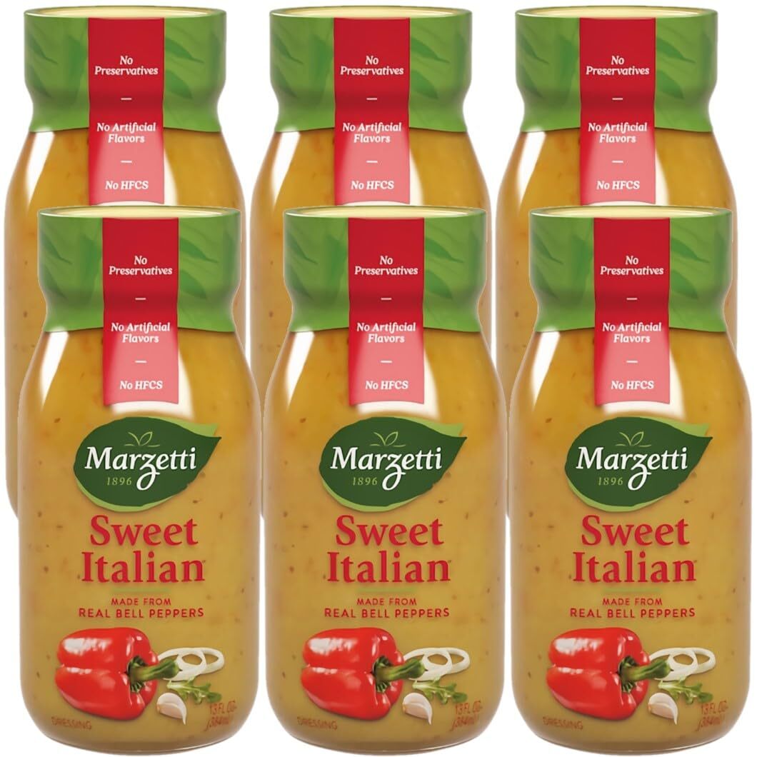 Marzetti Sweet Italian Dressing, 13 Fluid Ounce Jar, 6 Count Case eBay