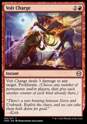 MTG Magic the Gathering Volt Charge (155/493) Phyrexia All Will Be One NM