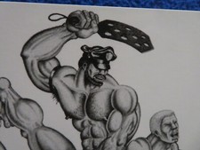 TOM OF FINLAND  THE HUN LEATHER  5X7  POSTCAR...