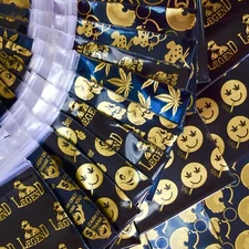 BaggiesSince1987 - 2020 Zip Seal DESIGN BAGS 3MIL GOLD BLACK CHOOSE, 👀Details🔽