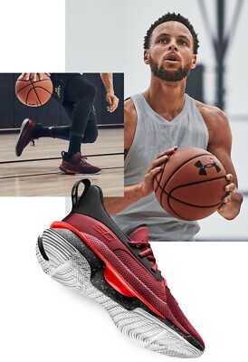 Under Armour Curry 7 Steph RED CORDOVA/BLACK-BETA RED 3022113-605