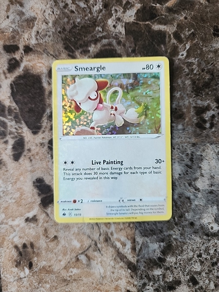 Pokmon TCG Smeargle McDonald's Promos 2022 15/15 Holo Holo Rare HOLO BLEED Pokmon TCG Smeargle McDonald's Promos 2022 15/15 Holo Holo Rare HOLO BLEED