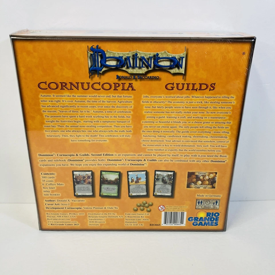 DOMINION CORNUCOPIA & GUILDS SEGUNDA EDIÇÃO Novo em Folha Selado 2024 Inglês 2ª Edição - Imagem 3 de 4