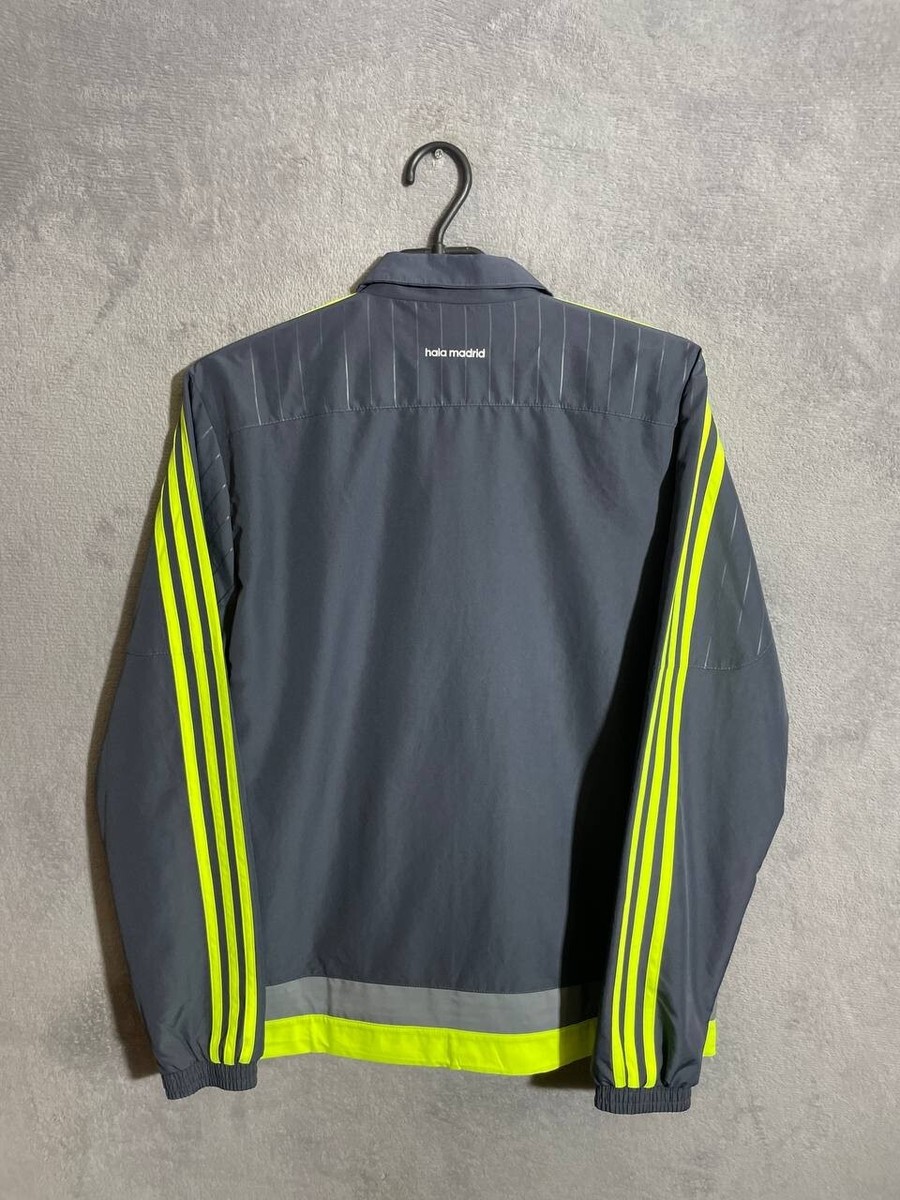 adidas Real Madrid ナイロンジャケット グレー adidas Real Madrid Lifestyle OG Track Top Charcoal Dark Gray