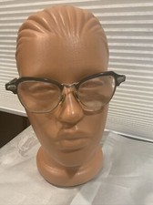 Vintage Bausch  Lomb Horn Rim Safety Glasses Slate gray 4 1/4-5v