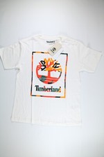 Boys Timberland White Short Sleeve Graphic T Shirt Medium NEW