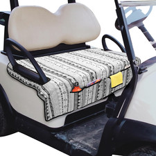Golf Cart Seat Covers, Universal Golf Cart Seat Towel Blanket with 4 Front Pocke
