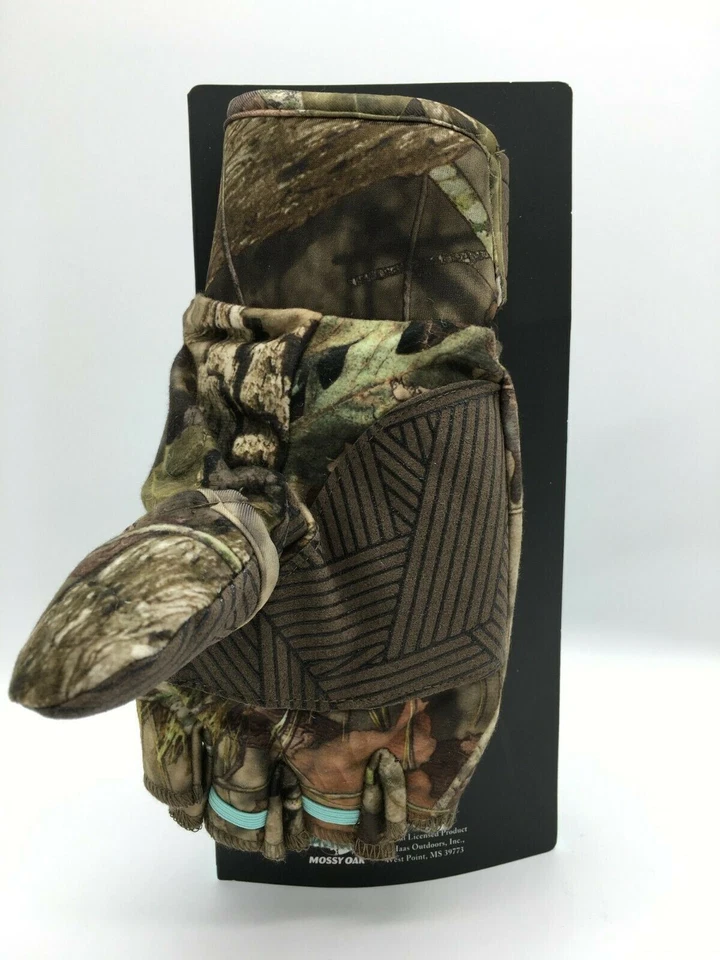 Mossy Oak Heat Retention Non-Slip Palm Pop-Top Magnetic Gloves Womens Medium NEW - Image 3 of 4
