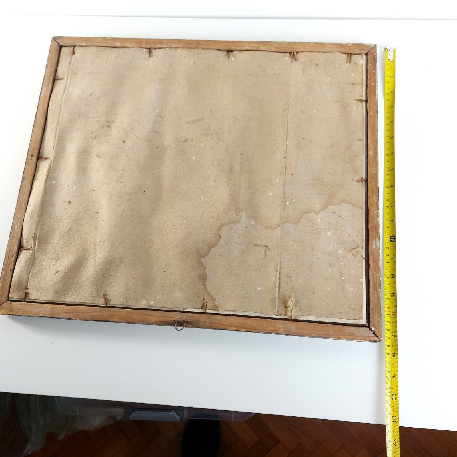 Vintage Painting Children Rabbits Sheep Naive Art 1920s-1950s Austria? Europe