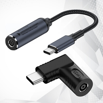 65W Laptop Charger Converter 4.5mm USB Type C PD Power Charging Cable Adapter