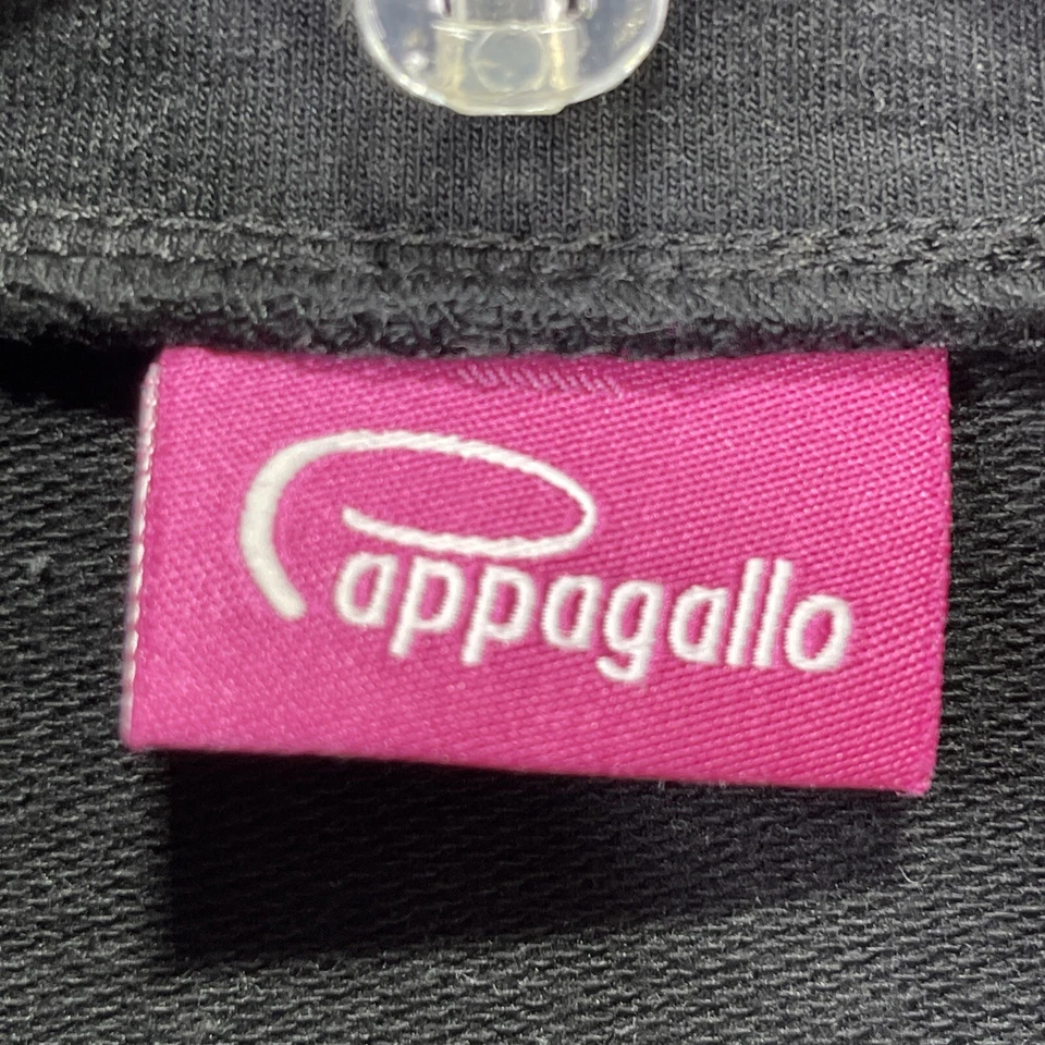 Jaqueta Cappagallo Feminina M. Zíper Completo Pista Decote Simulado Listra Preta Rosa WS16 - Imagem 4 de 4