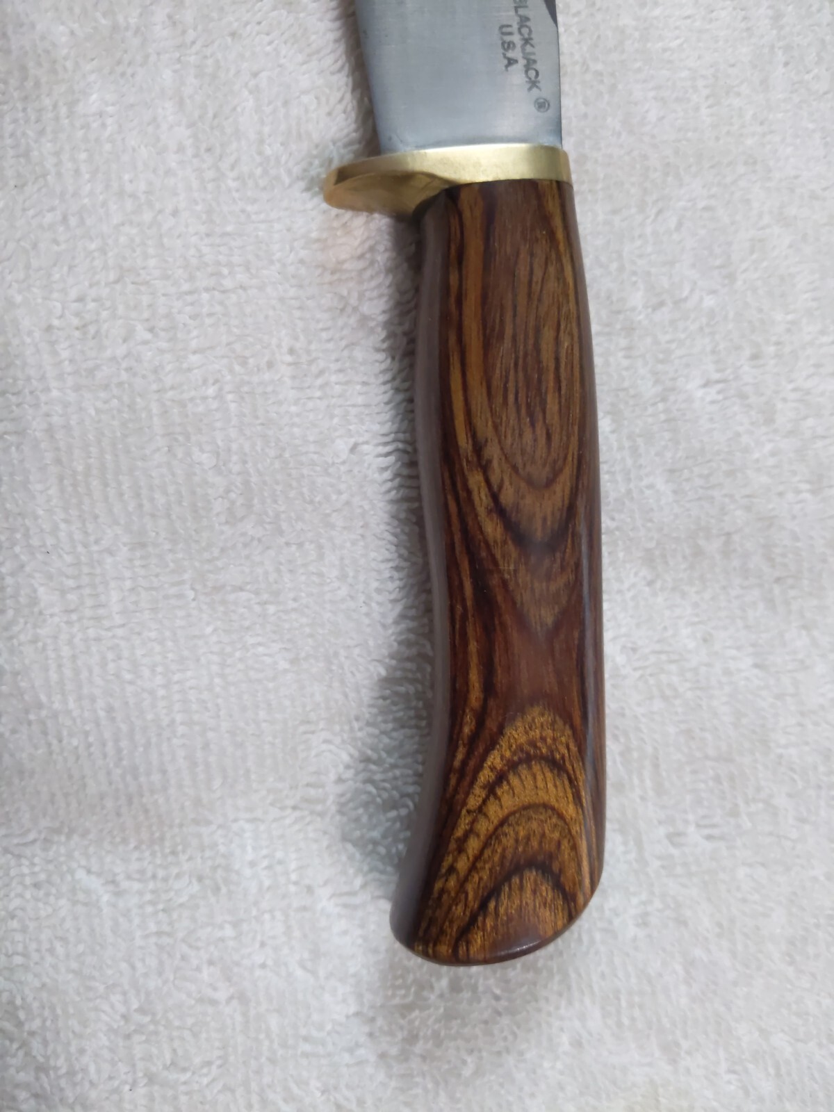 Vintage BLACKJACK USA hunting fighting side bird trout knife RARE NICE