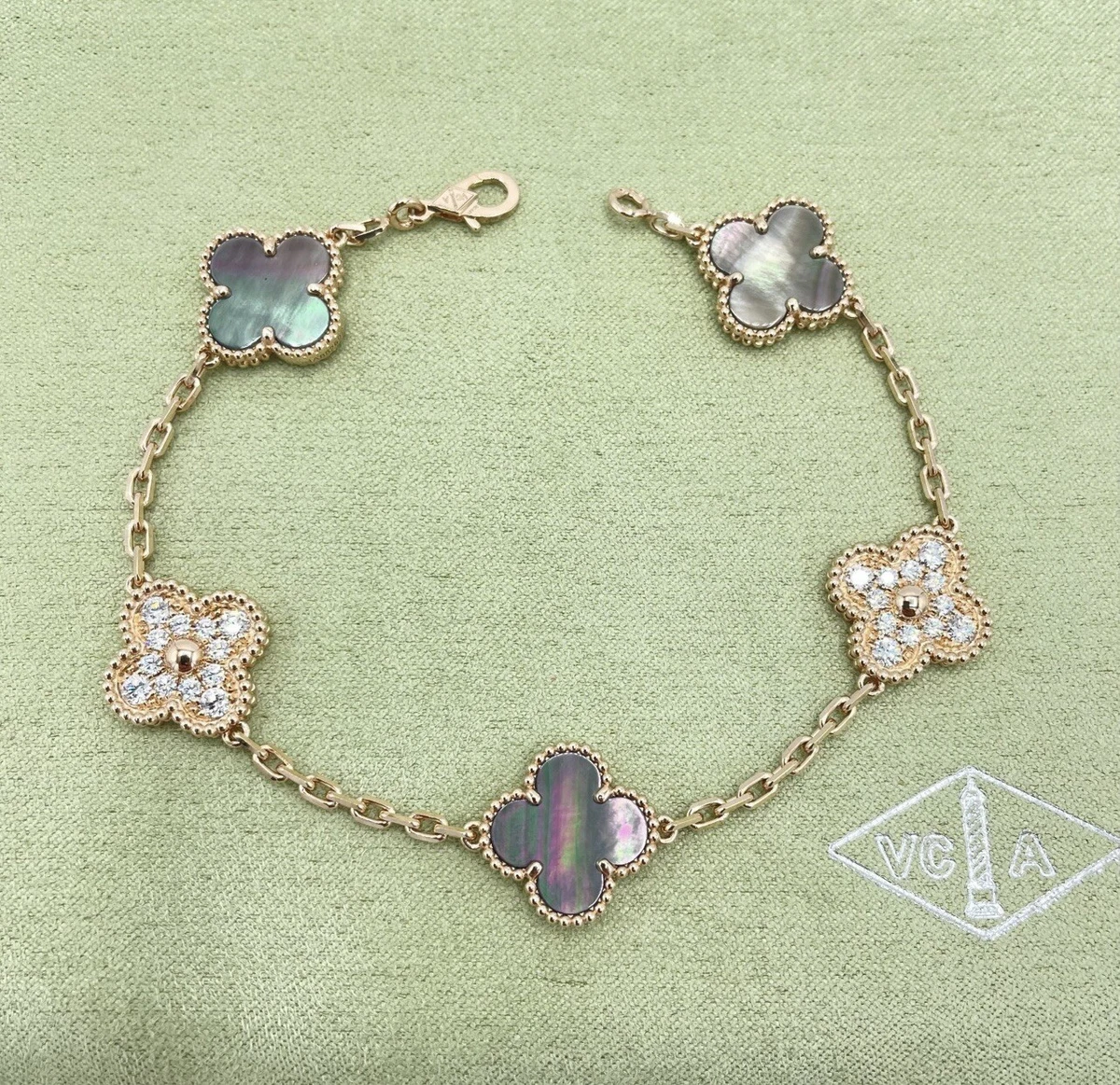 Vintage Alhambra bracelet, 5 motifs