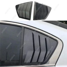 For Honda Accord 8th Rear Quarter Window Louver Cover Air Vent Carbon Fiber Trim