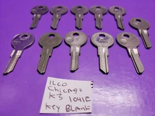 11 ILCO Chicago K3 Key Blanks 1041E