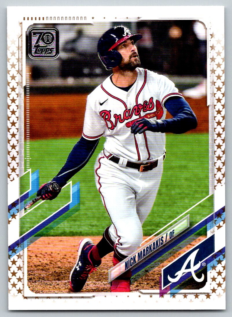 2021 SERIES 2 GOLD STAR PARALLEL NICK MARKAKIS ATLANTA BRAVES #641 PARALLEL