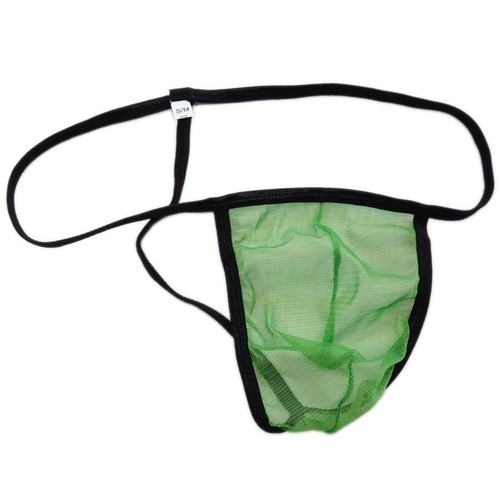 G7097 Sexy Herren String Tanga konturiert Posiertasche Netzfarben - Bild 14 von 16