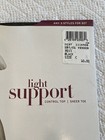 NORDSTROM Light Support CONTROL TOP Pantyhose #0037~SIZE C~BLACK 25-Denier NEW — photo 2