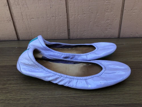 TIEKS by Gavrieli Ballet Luxury Flats US 7 Light Lavender Patent Leather D3