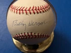 Billy Herman Signed Baseball ONL HOF Cubs Dodgers Braves Pirates 10x All Star