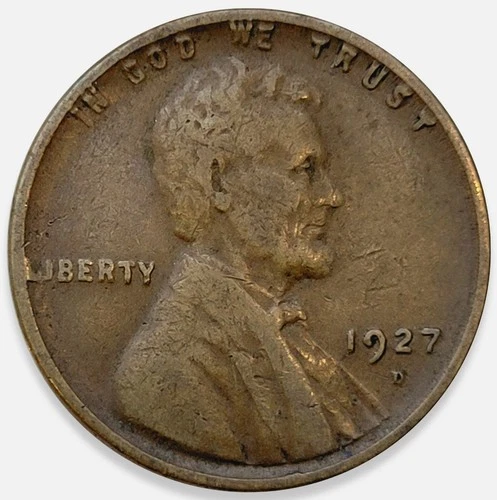 1927-D Lincoln Wheat Penny Cent 1c VF Fine+ * Original Surfaces * 1927D #1