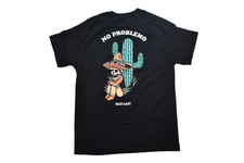 Rest Easy Mens No Problemo Streetwear Funny Skeleton & Cactus Shirt New S-3XL