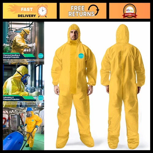 Chemical Protection Coverall with Boots, Hazmat Suit for Safety & Protection video thumbnail