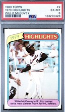 1980 Topps  McCovey 1979 Highlights #2 PSA 6 EX-MT