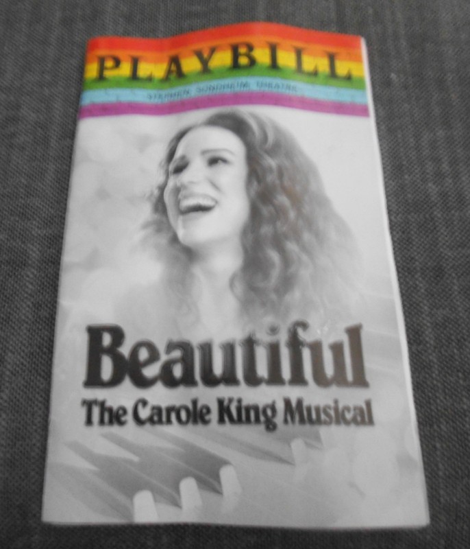 PLAYBILL BEAUTIFUL THE CAROLE KING MUSICAL JUNE 2019 STEPHEN SONDHEIM THEATRE