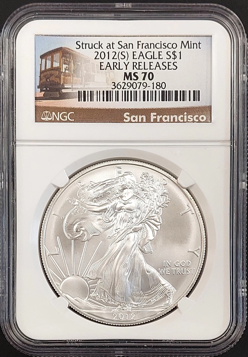 American Eagle MS 70 Graded 2012 Silver Bullion Coins for sale | eBay