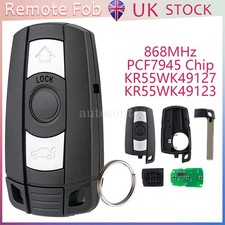 3 Buttons Remote Key Fob 868mhz PCF7945 Chip For BMW E90 E92 E93 E60 E61 X6 X5