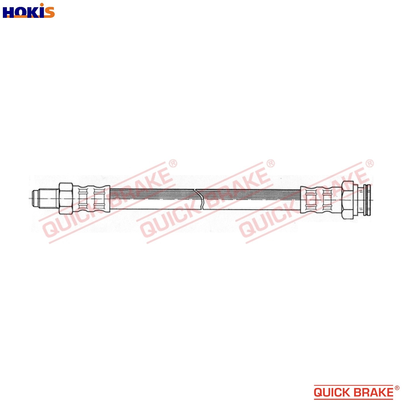 BRAKE HOSE 32.054 FOR FIAT BRAVO/II/Van STILO/Multi/Wagon RITMO/III PANDA/VAN