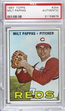 1967 Topps Milt Pappas #254 PSA Authentic 0n8