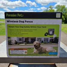 Premier Pet GIF00-16917 Wireless Dog Fence System 1/2 Acre New Sealed NIB