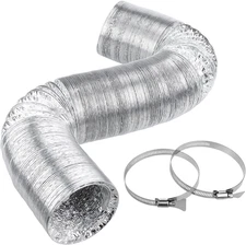 Cenipar Dryer Vent Hose-4 Inch Ducting Vent Hose Flexible Aluminum Foil Non-Insu