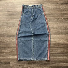 Vintage Pachinno Baggy Jnco Style Wide Leg Y2K Deadstock Jeans Size 29x31 Zipper