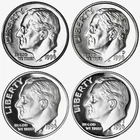 1996 P D S S Roosevelt Dime Year Set Silver & Clad Proof & BU In Cello