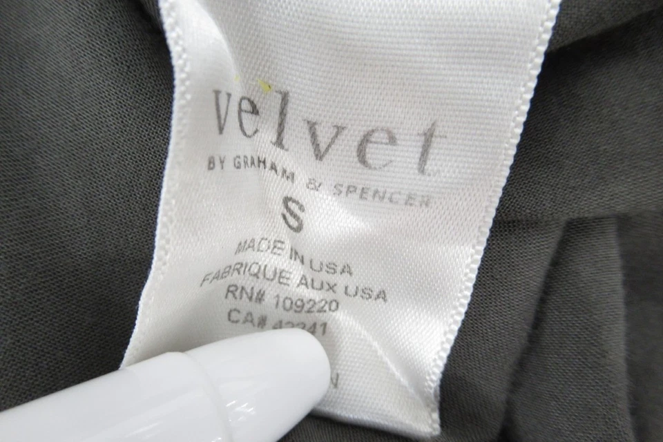 Vestido Velvet by Graham Spencer Reino Unido Pequeno Marrom Cáqui Camisa Cordão Preloved - Imagem 4 de 4