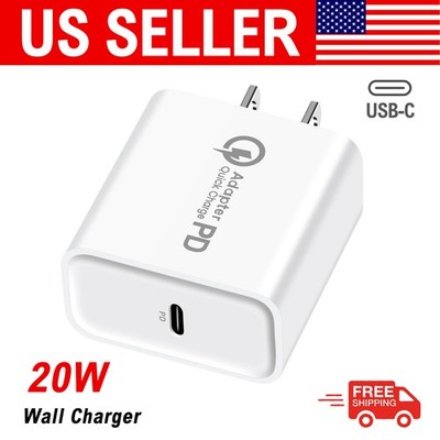PD Fast Wall Charger Plug For iPhone 14 13 12 11 Pro Max Plus X XR XS 8 7 6 iPad