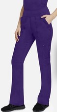 Women s Healing Hands Purple Label Tori Yoga Scrub Pants, 9133 True Grape MEDIUM